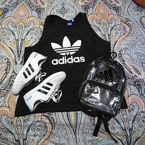 Mini Adidas clear backpack